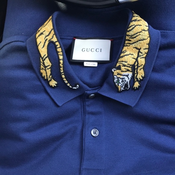 gucci tiger polo 